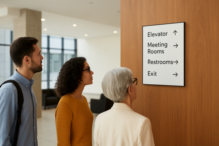 User-friendly wayfinding signage