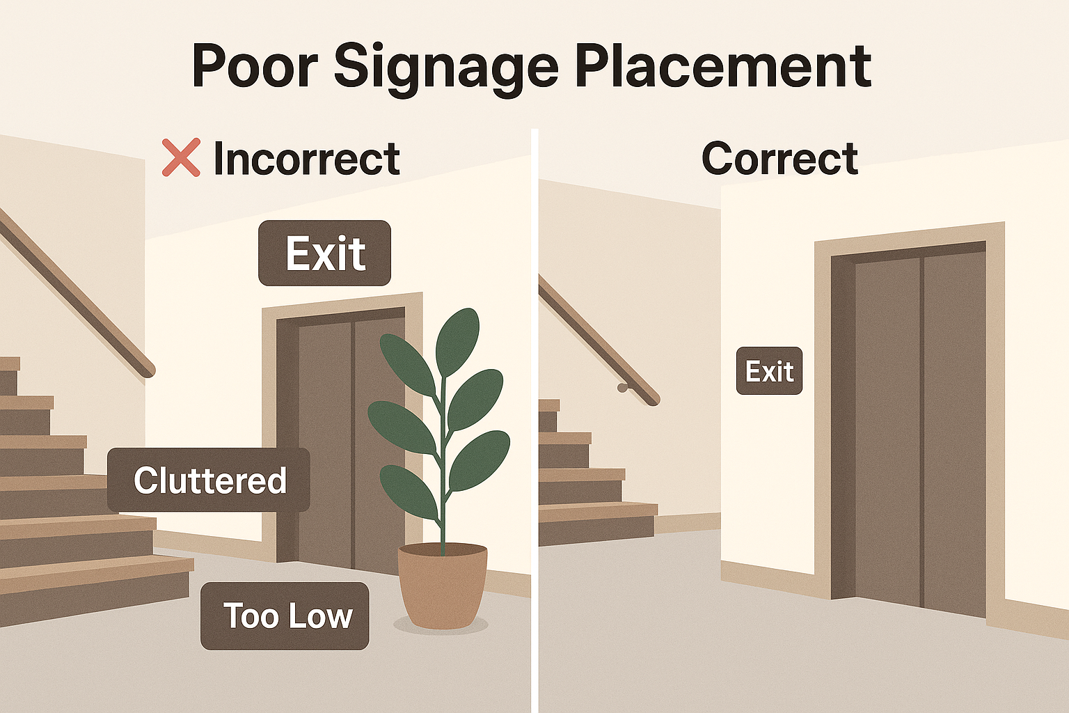 Poor Signage Placement