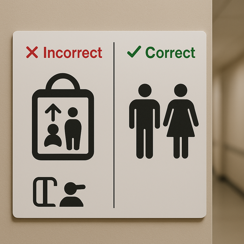 Incorrect Signage Design
